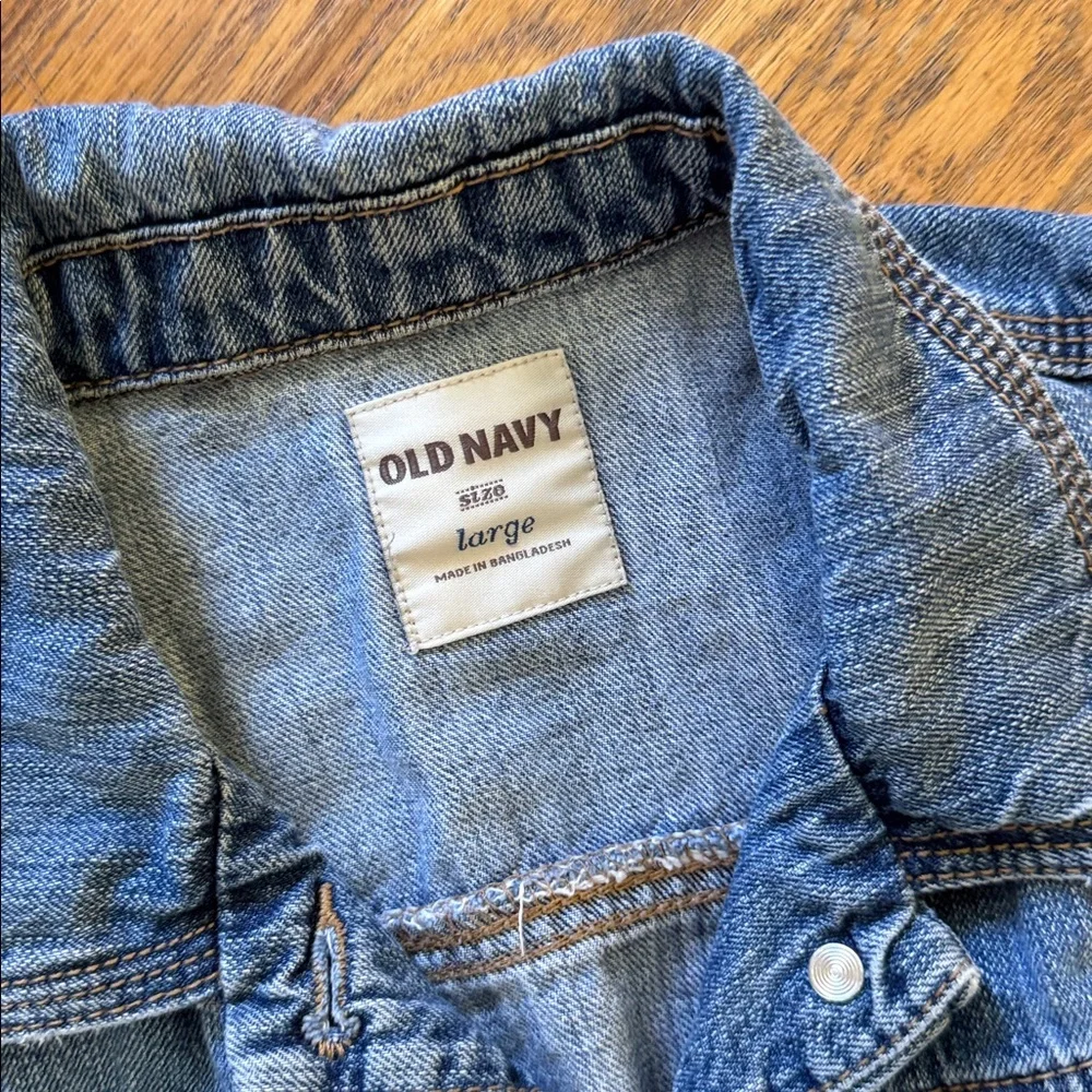Old Navy Classic Blue Jean Jacket, kids large